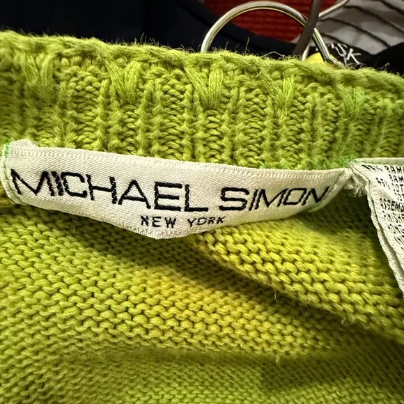 VTG MICHAEL SIMON ABSTRACT ART SWEATER, ONE SIZE - Picture 7 of 9